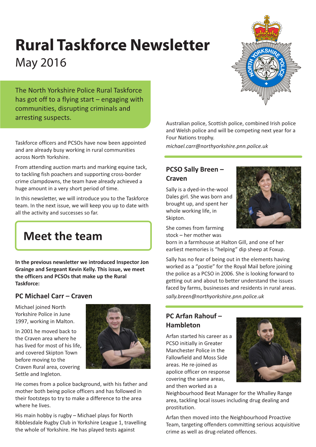 Rural Taskforce Newsletter May 2016