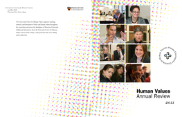 Human Values Annual Review