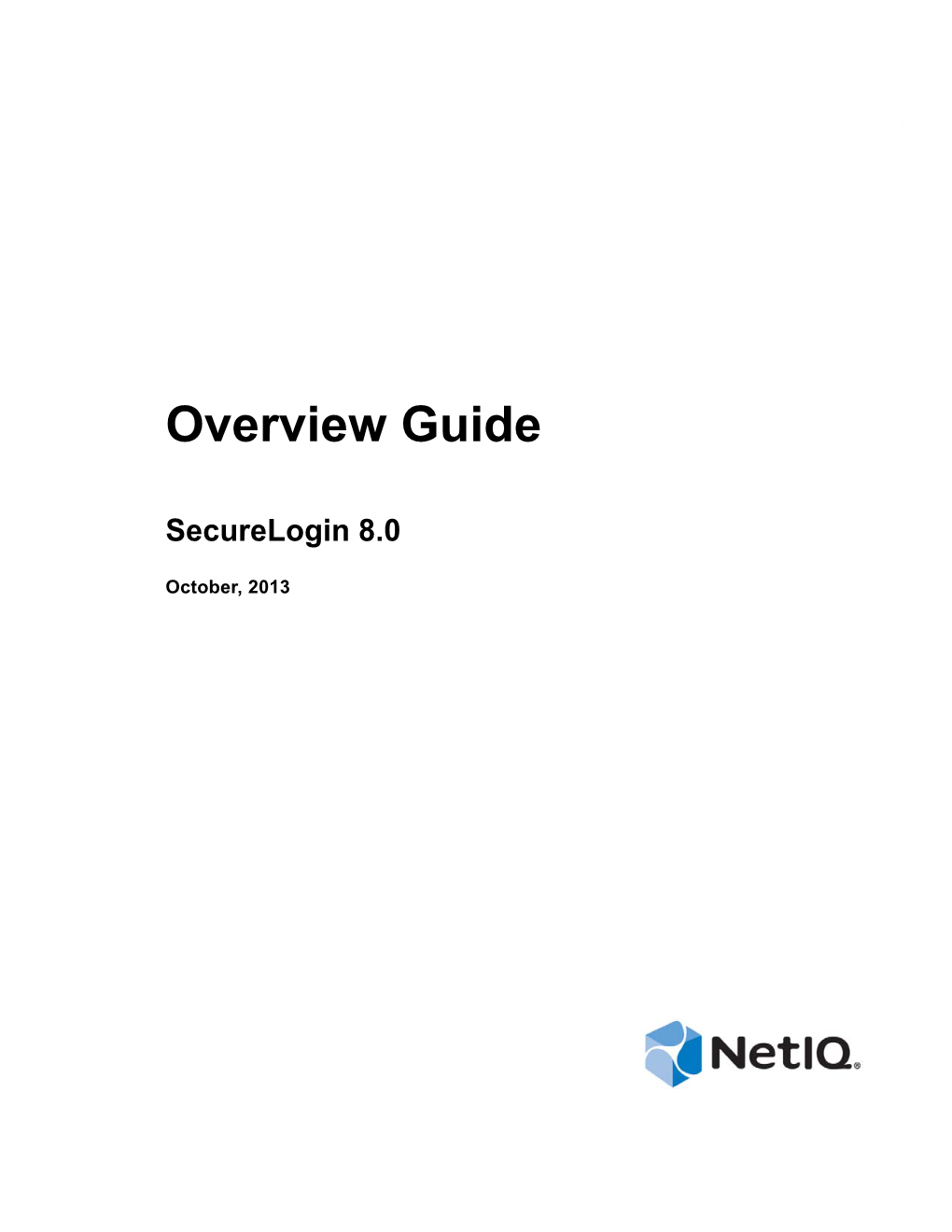 Netiq Securelogin Overview Guide About This Guide
