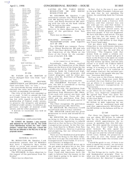 Congressional Record—House H1885