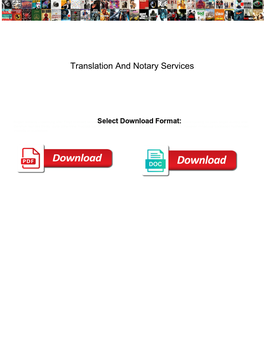 Translation and Notary Services