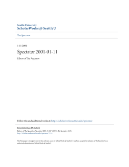 Spectator 2001-01-11 Editors of the Ps Ectator