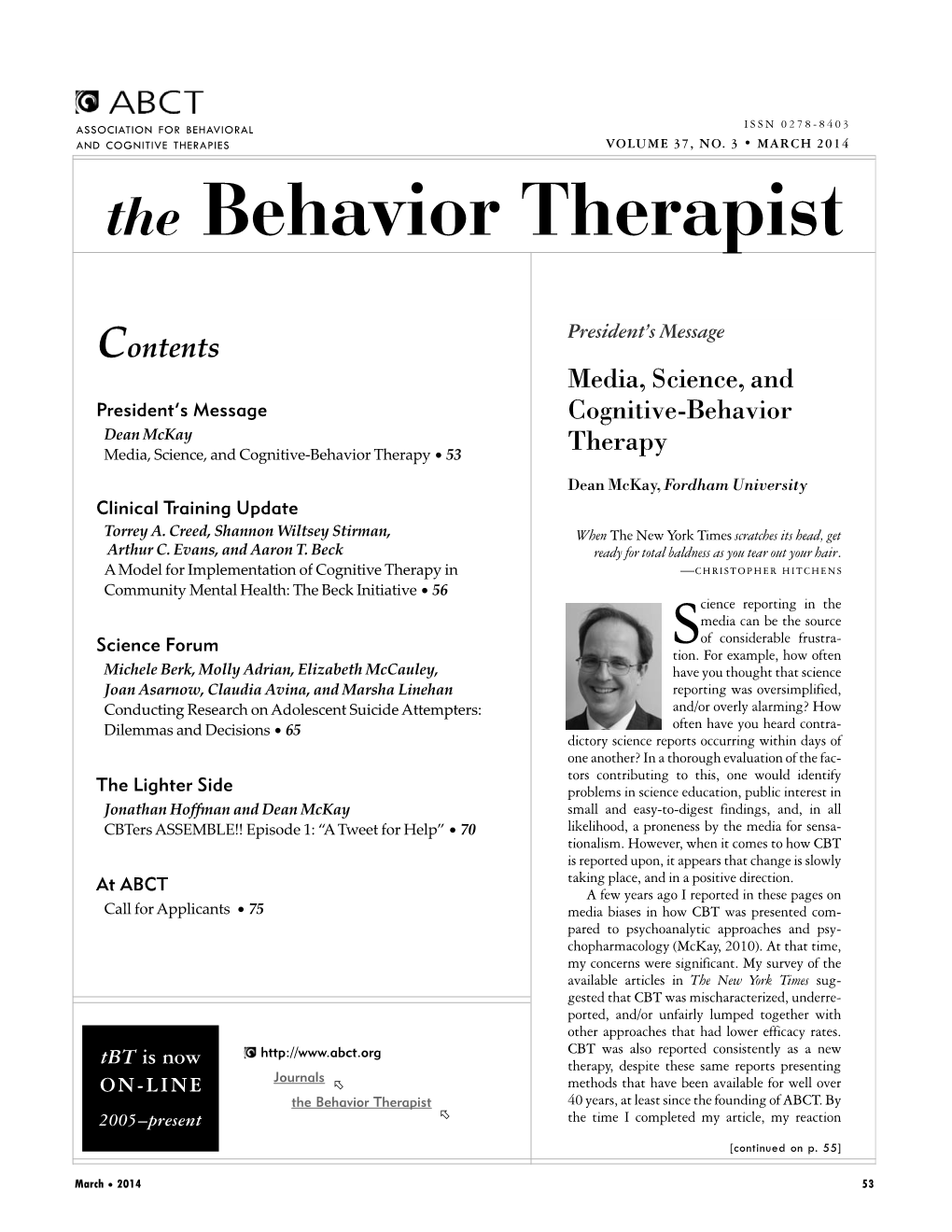 The Behavior Therapist