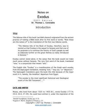 Exodus 202 1 Edition Dr