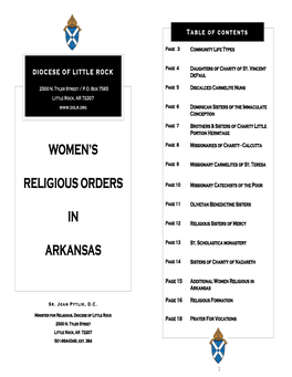 Women Religious Order Booklet 1 Publisher for Dolr 2014 Rev2