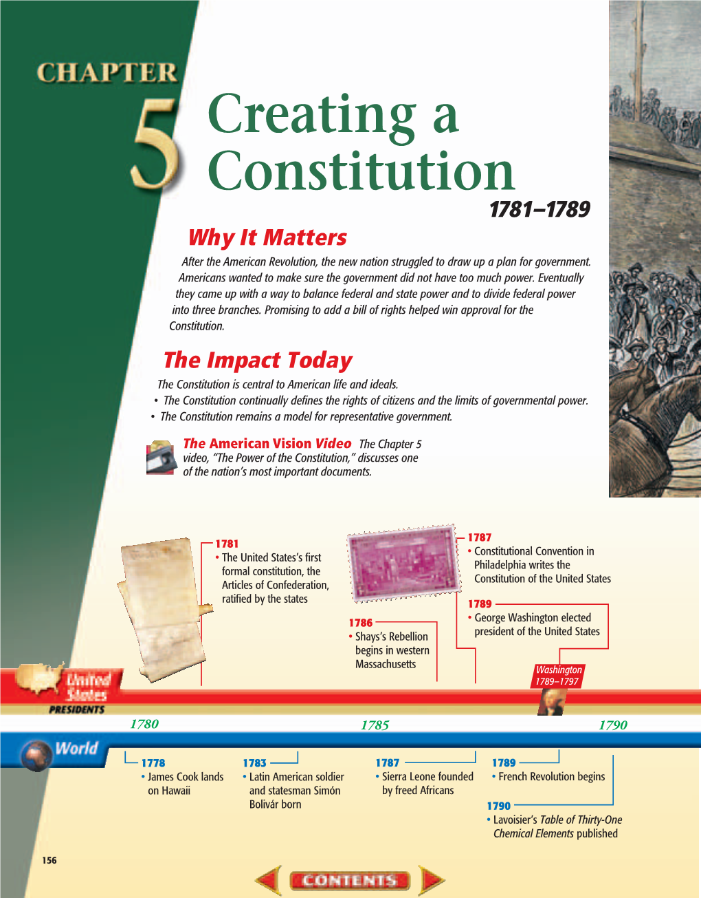 Chapter 5: Creating a Constitution, 1781-1789