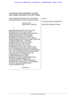 Case 5:21-Cv-00020-LHK Document 1 Filed 08/14/20 Page 1 of 100