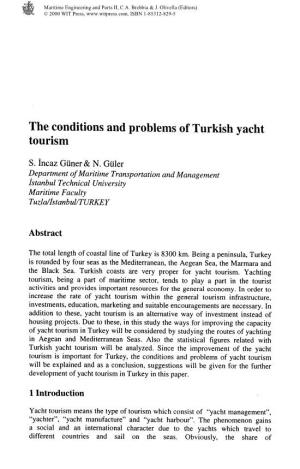 The Conditions and Problems of Turkish Yacht Tourism S. Incaz