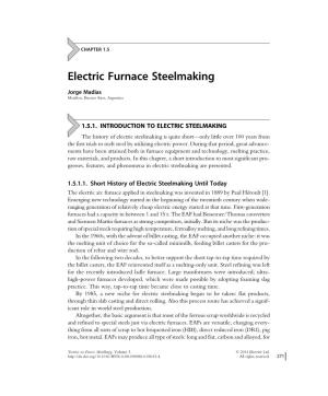 Electric Furnace Steelmaking
