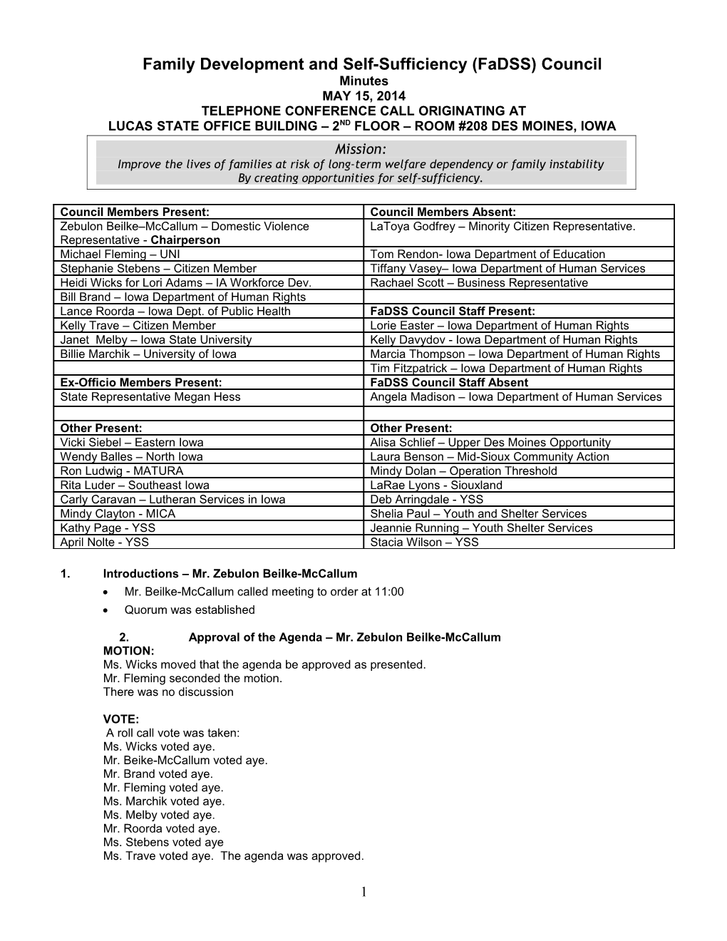 Family Development and Self-Sufficiency (Fadss) Council s1