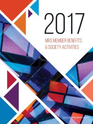 MRS Member Benefits and Society Activities Guide (PDF)