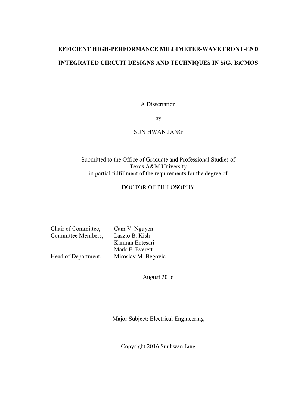 Efficient High-Performance Millimeter-Wave Front-End - DocsLib