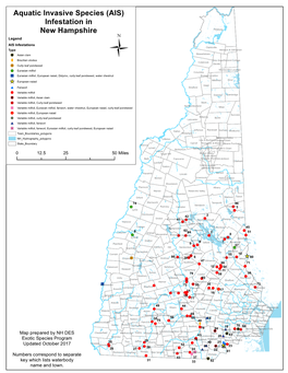 Aquatic Invasive Species (AIS) Infestation in New Hampshire