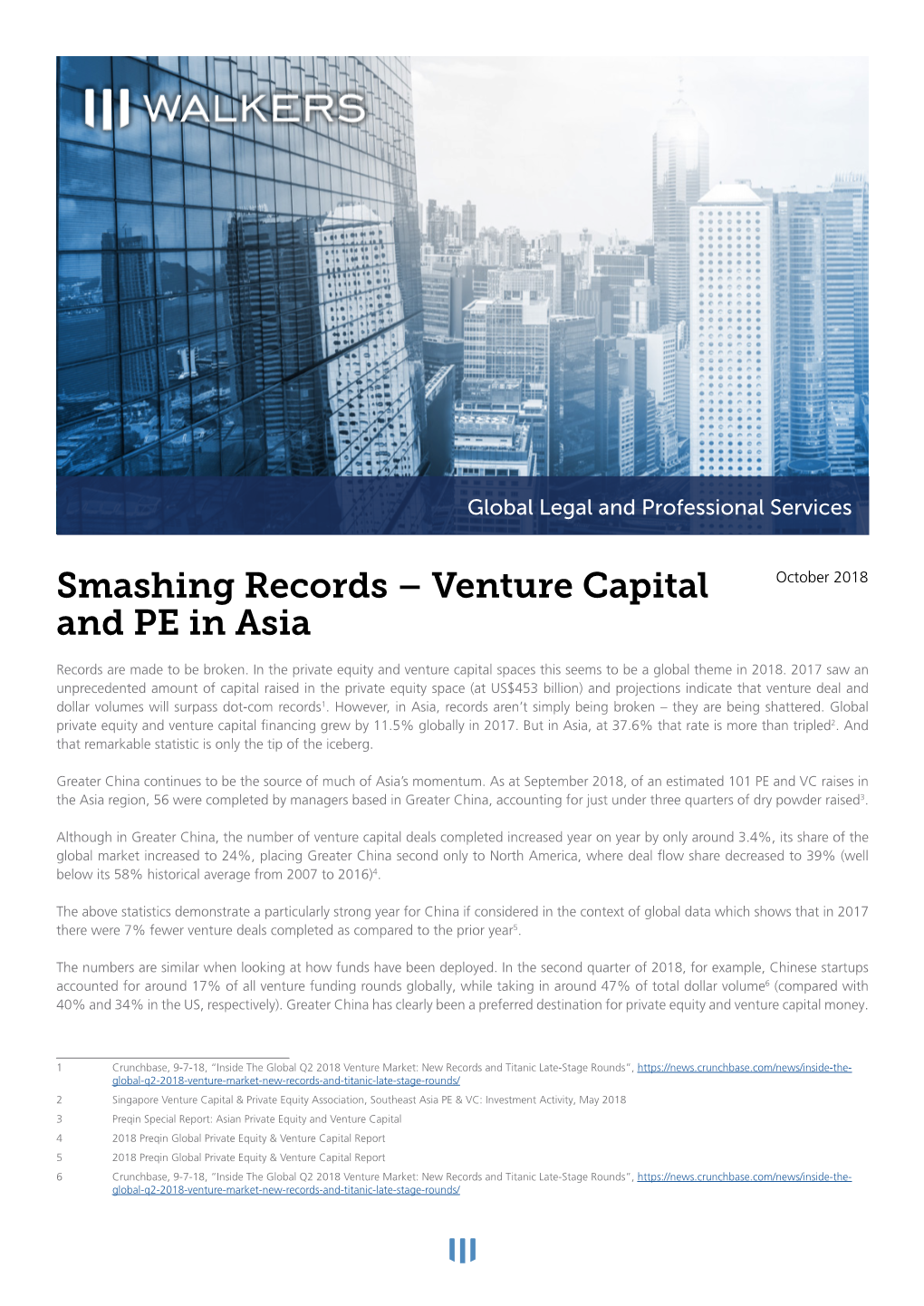 Venture Capital and PE in Asia