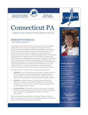 Connecticut PA a Publication of the Connecticut Academy of Physician Assistants