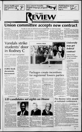 Union Committee Accepts New Contract. B'y Richard Jones Faculty to Vote on Administratiods Revised Offer in Mid-November the Contract Talks