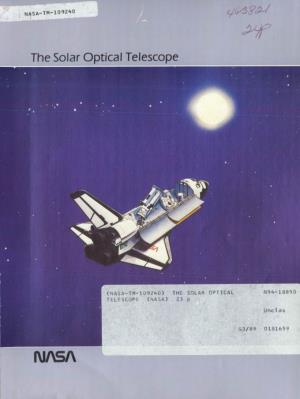 The Solar Optical Telescope