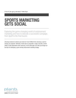 Sports Marketing Gets Social