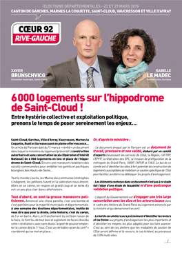 6 000 Logements Sur L'hippodrome De Saint-Cloud !