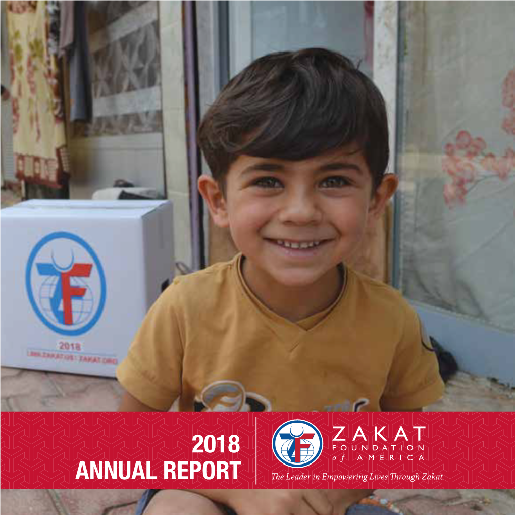 Annual Report 2018 the Zakat Foundation of America Statement of Activities for the Year Ended June 30, 2018