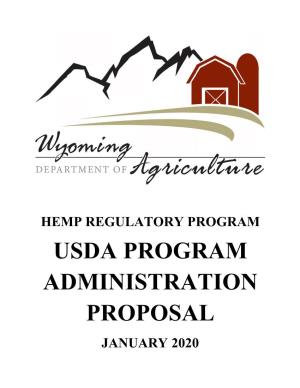 Wyoming Hemp Plan