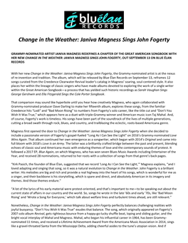 Janiva Magness Sings John Fogerty