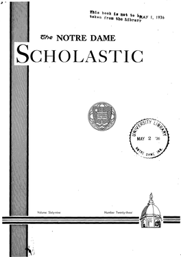 Notre Dame Scholastic, Vol. 69, No. 23