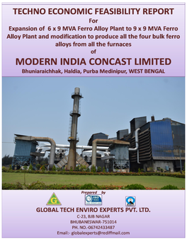Techno Economic Feasibility Report of M/S Modern India Con-Cast Ltd