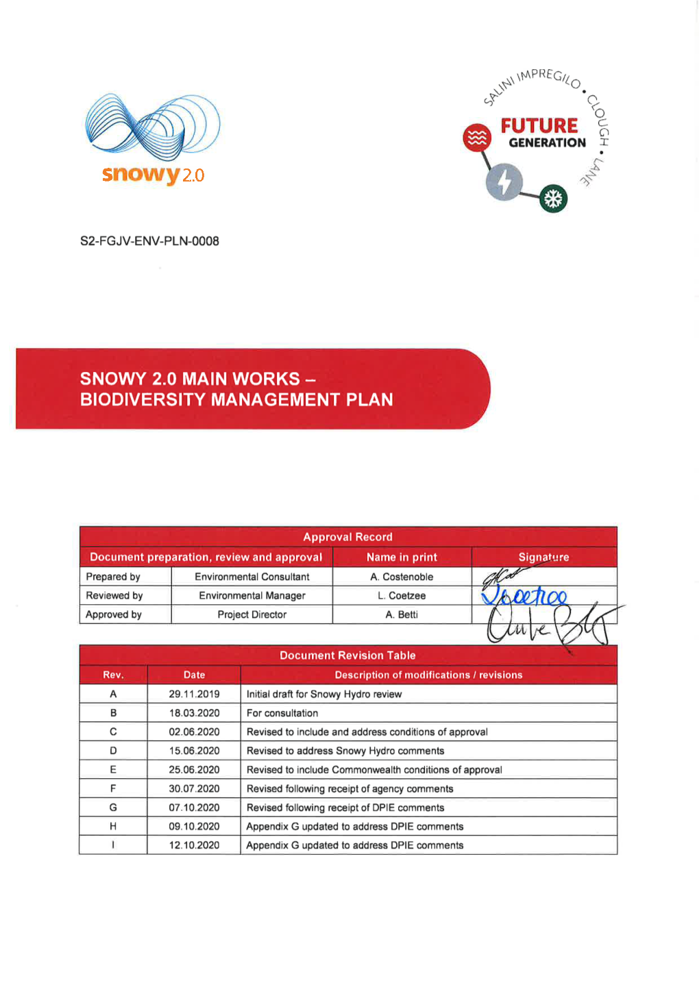 Biodiversity Management Plan