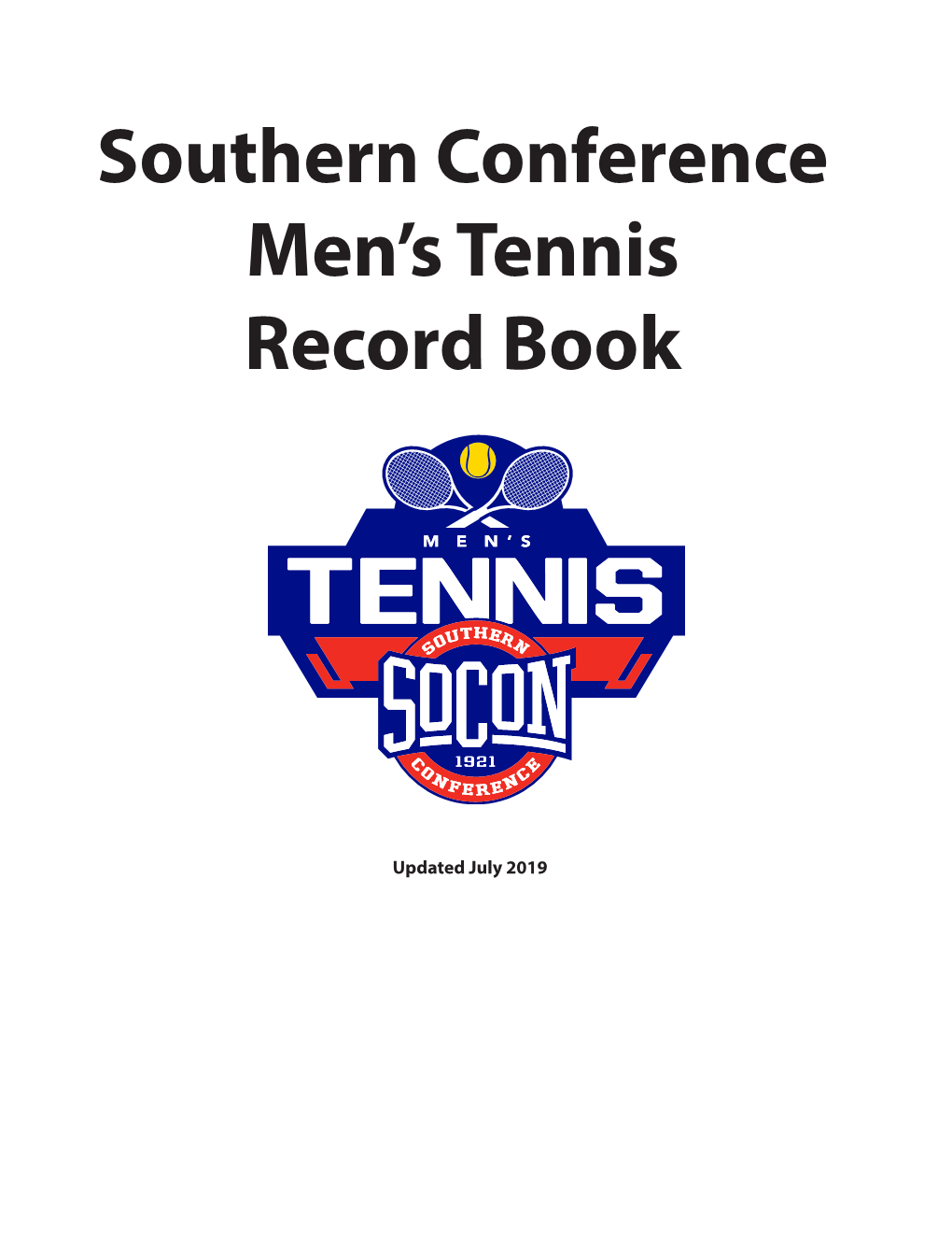 Southern Conference Men's Tennis Record Book