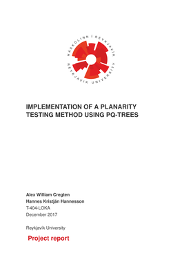 Implementation of a Planarity Testing Method Using Pq-Trees