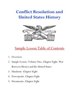 Conflict Resolution and United States History