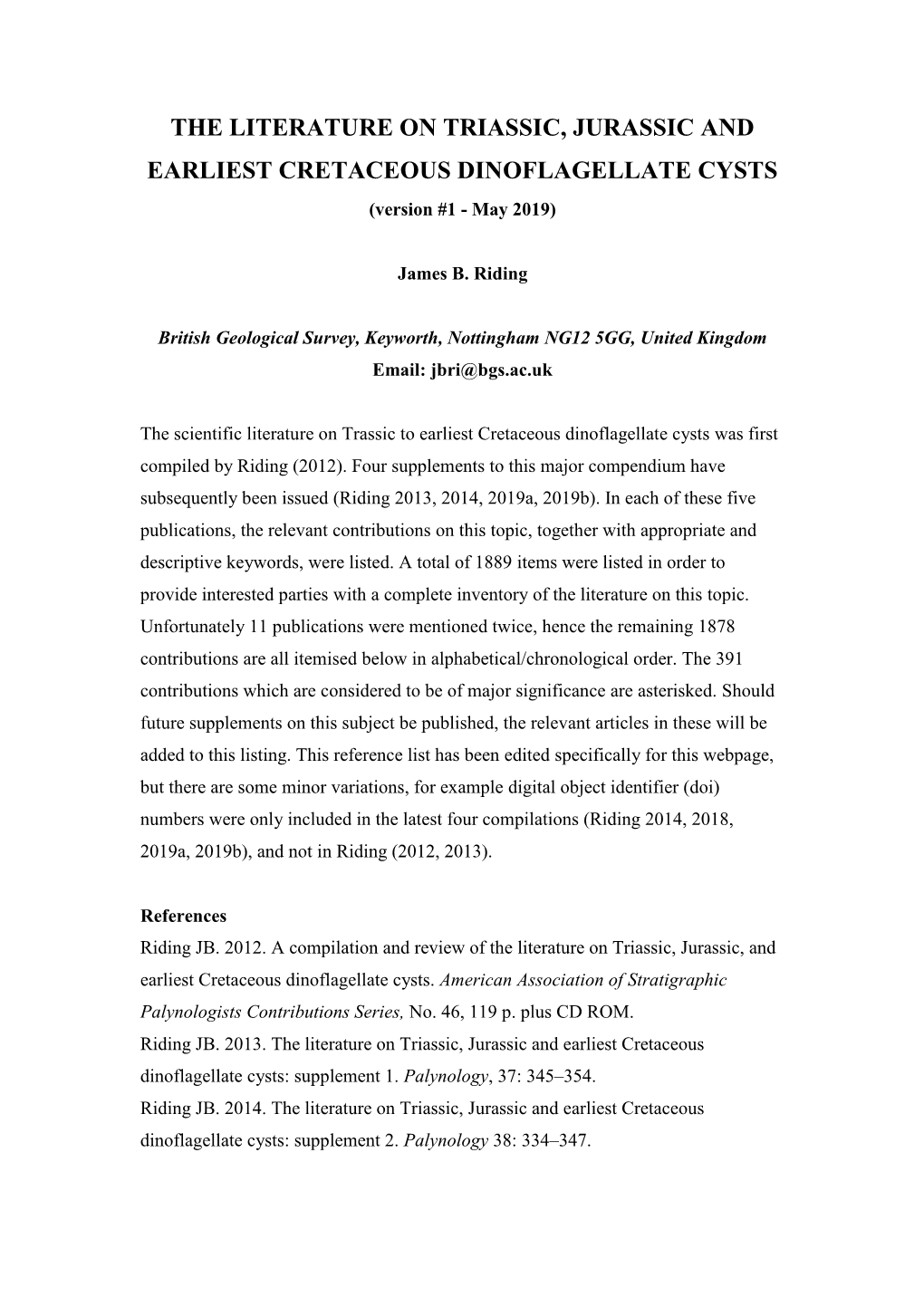 A Review of Jurassic Dinoflagellate Cyst Biostratigraphy and Global Provincialism