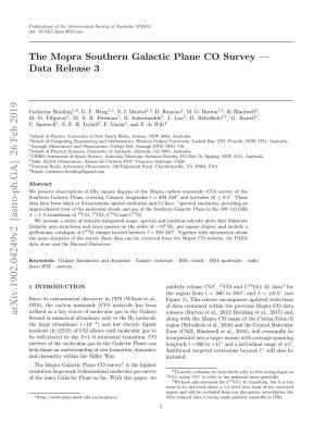 The Mopra Southern Galactic Plane CO Survey — Data Release 3