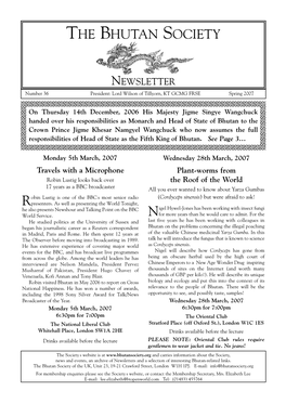 Newsletter 36 (Spring 2007)