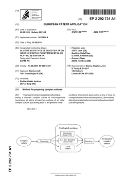 Method for Preparing Complex Cultures