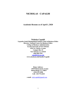 Nicholas Capaldi