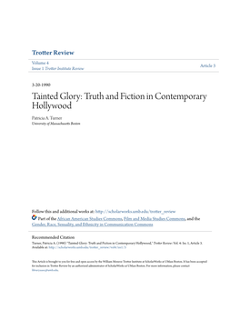 Tainted Glory: Truth and Fiction in Contemporary Hollywood Patricia A