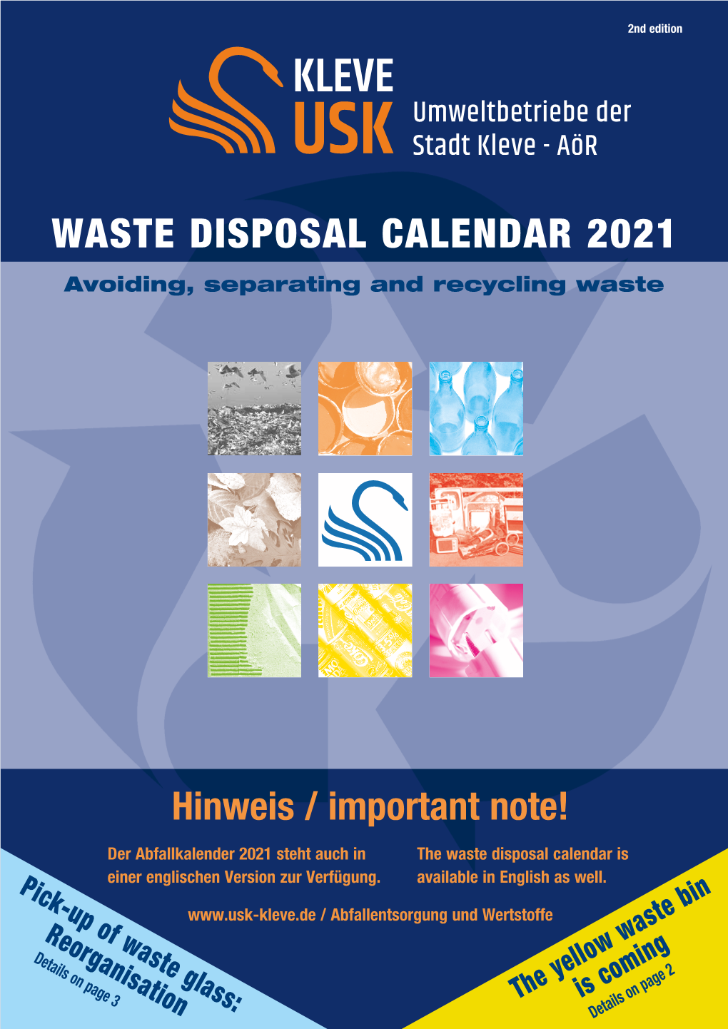 WASTE DISPOSAL CALENDAR 2021 Avoiding Separating and Recycling Waste