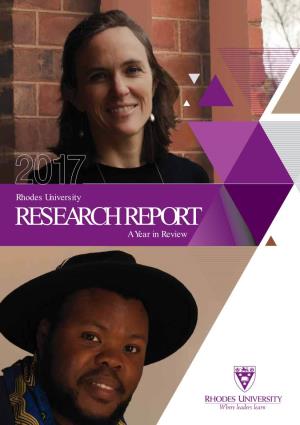 Research Report 2017 43 Department Index