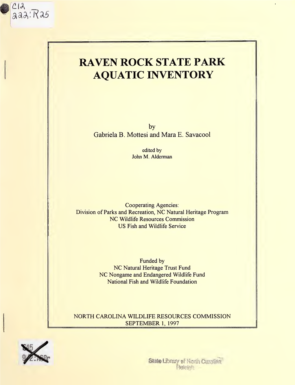 Raven Rock State Park Aquatic Inventory / by Gabriela B. Mottesi
