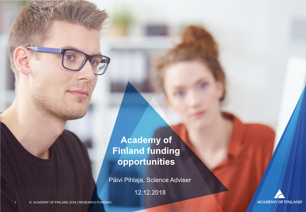 Academy of Finland Funding Opportunities