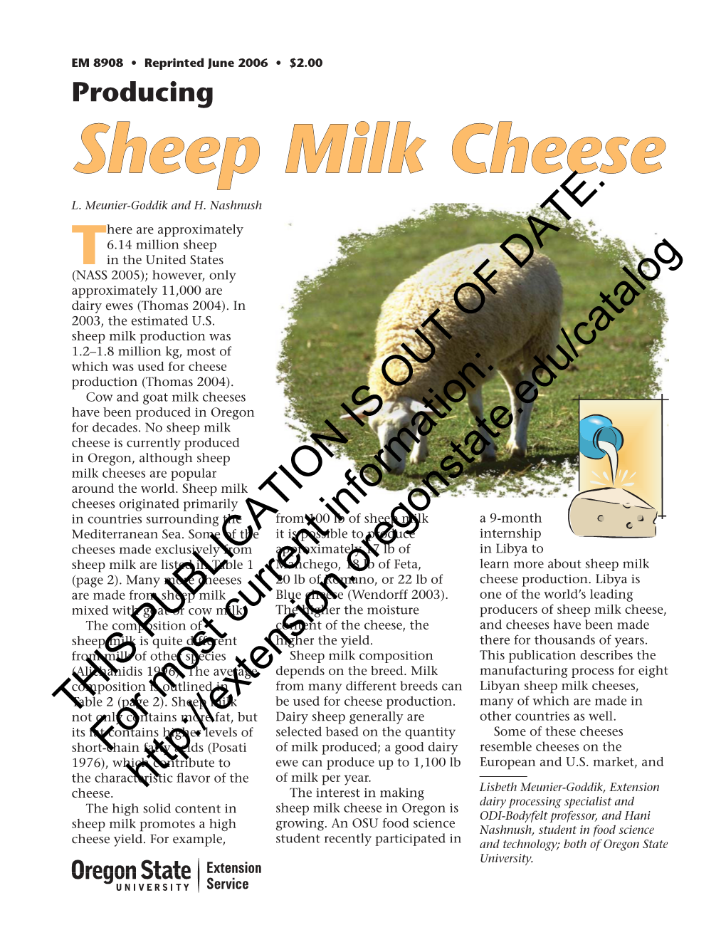 Producing Sheep Milk Cheese L