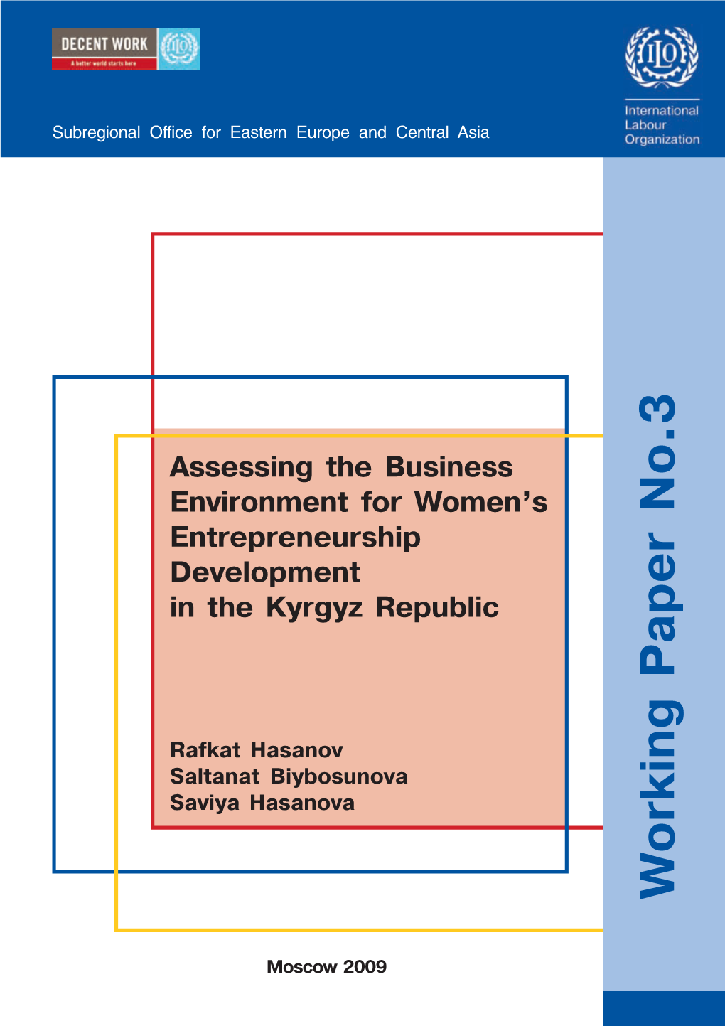 Assessing the Business Environment for Women's Entrepreneurship Development in the Republic of Kyrgyzstan