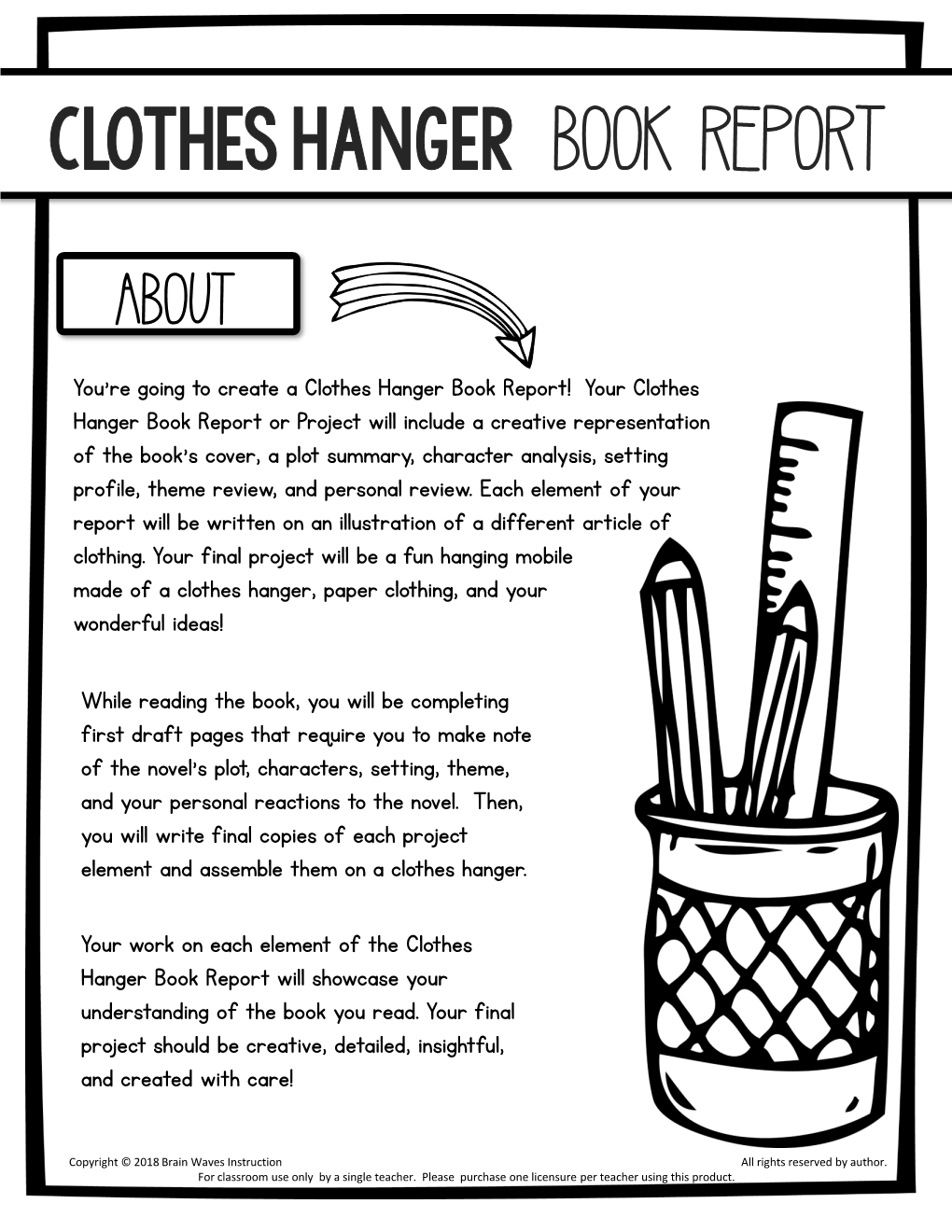 Clothes Hanger BOOK REPORT