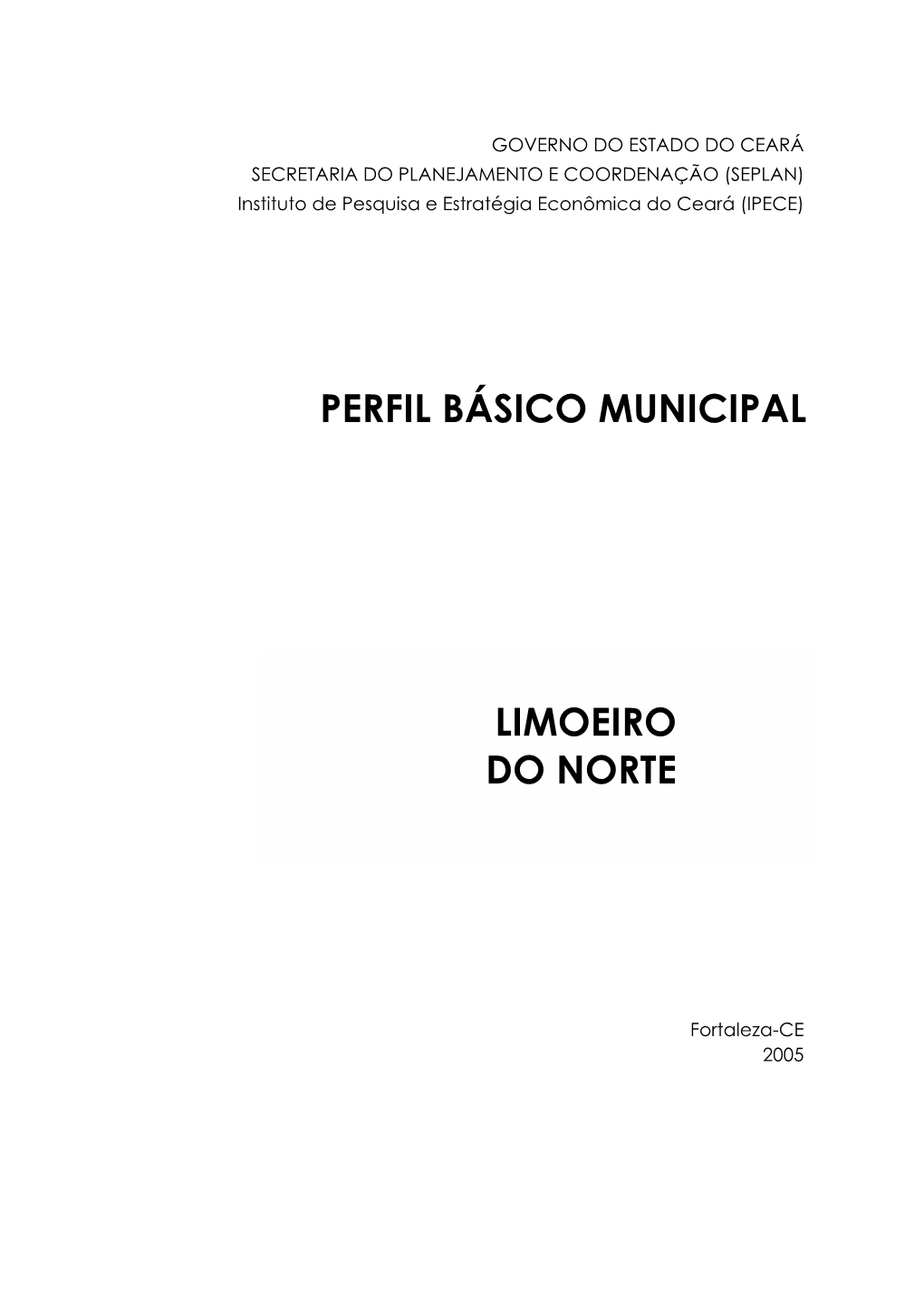 Perfil Básico Municipal LIMOEIRO DO NORTE 5