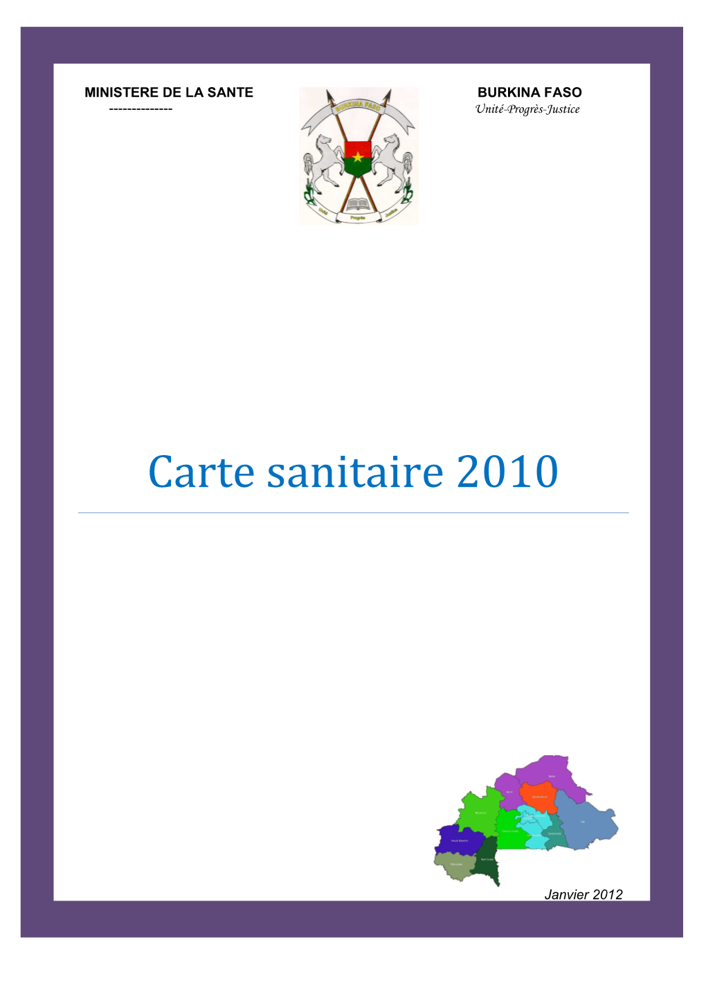 Carte Sanitaire 2010