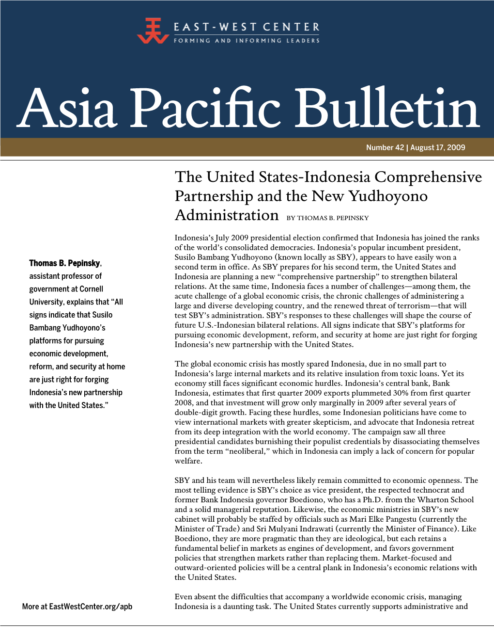 Asia Pacific Bulletin