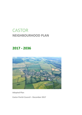 NEIGHBOURHOOD PLANNING Position Statement on ‘Strategic’ Policies: Castor Neighbourhood Area Date Statement Prepared: 28/01/2015