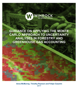 Guidance on Applying the Monte Carlo Approach to Uncertainty Analyses in Forestry and Greenhouse Gas Accounting